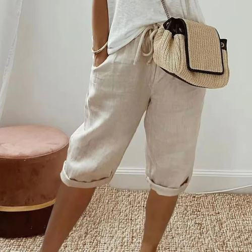 Lori | Light Cotton-Linen Shorts