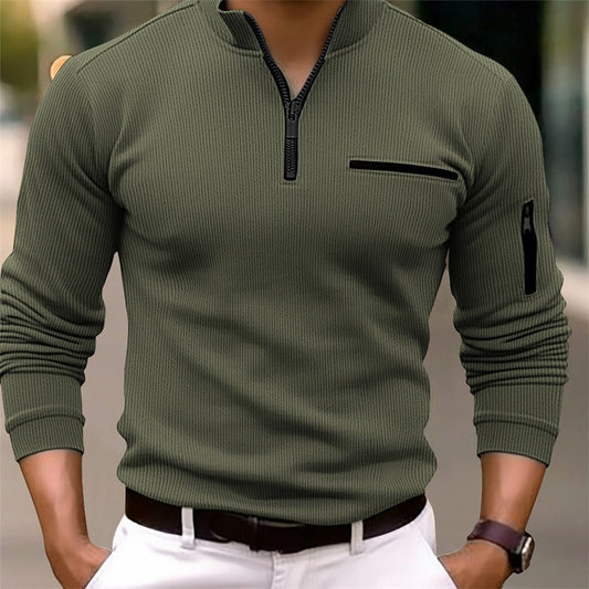 Frank™ | High-quality long-sleeved shirt with zipper
