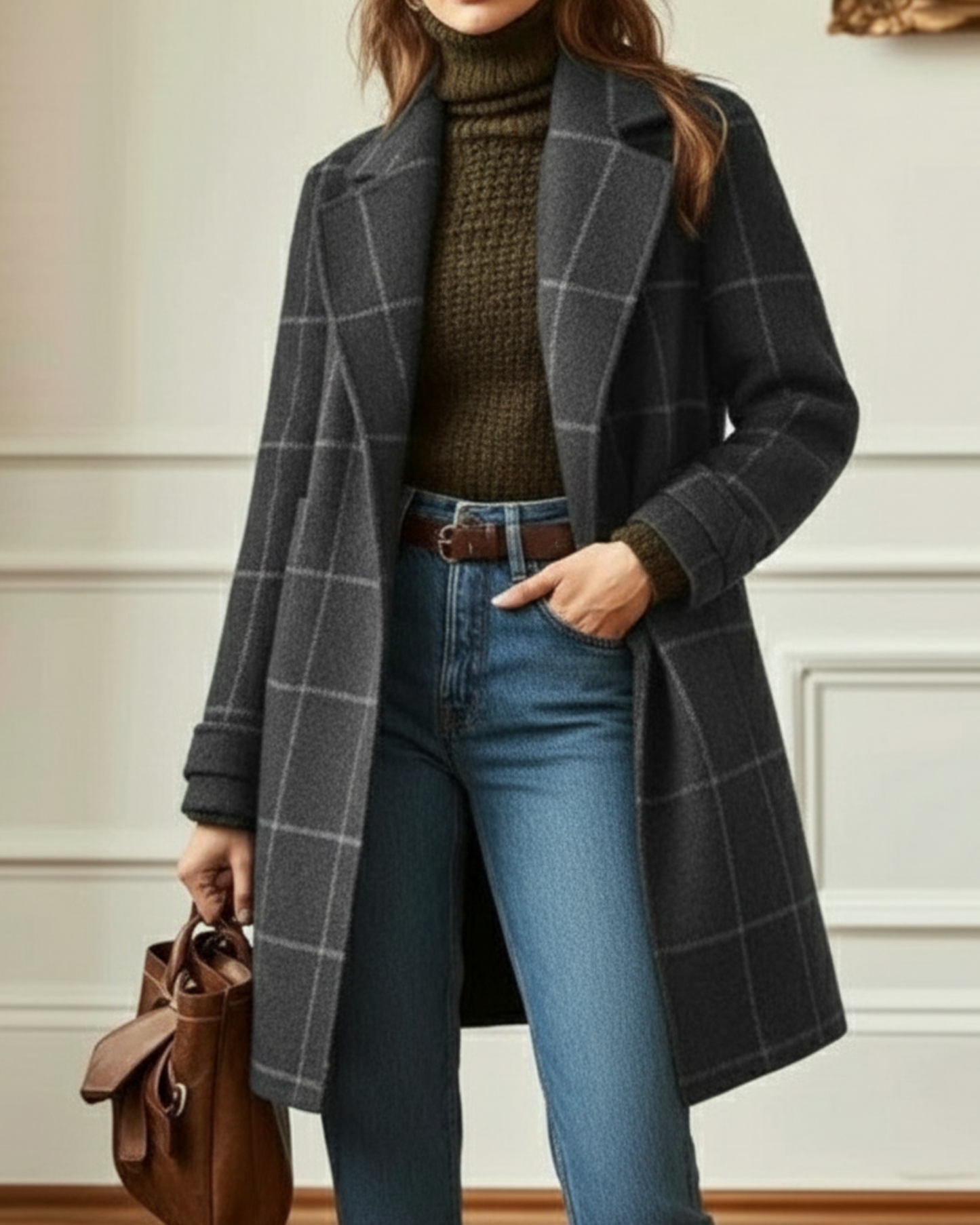 Lorna | Elegant Plaid Coat