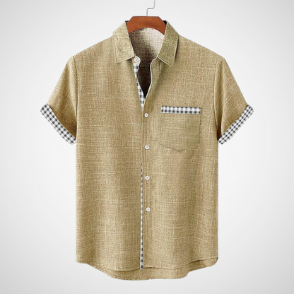 Albert™ - Polo shirt with palm tree & breast pocket