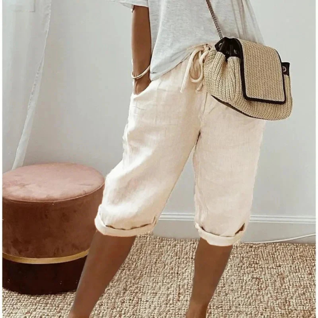 Lori | Light Cotton-Linen Shorts