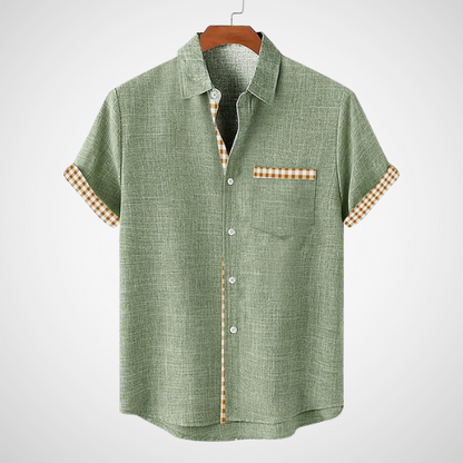 Albert™ - Polo shirt with palm tree & breast pocket