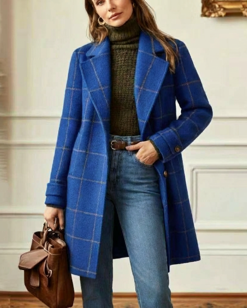 Lorna | Elegant Plaid Coat