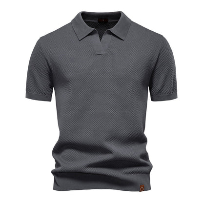 Alex | Textured Polo Shirt