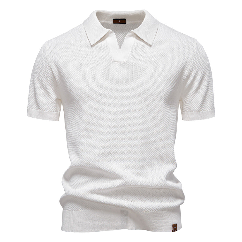 Alex | Textured Polo Shirt