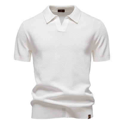 Alex | Textured Polo Shirt