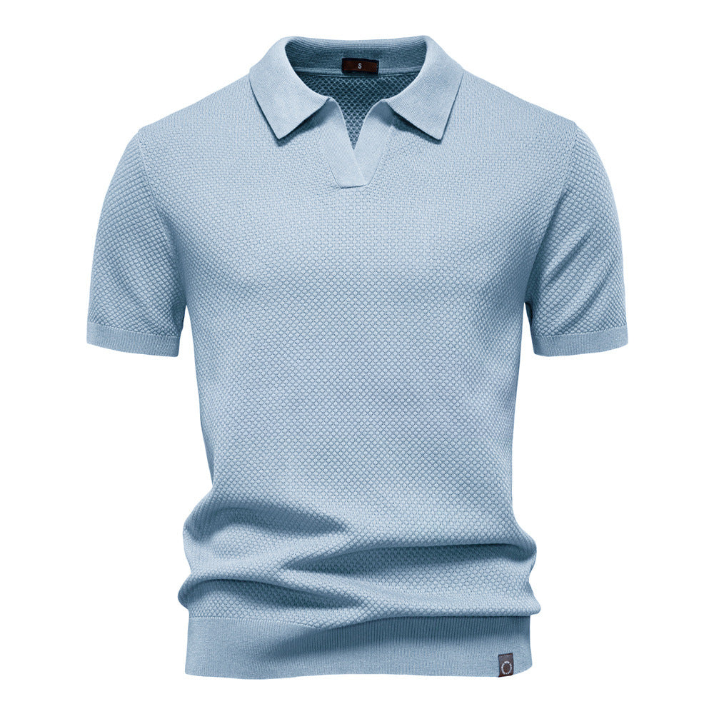 Alex | Textured Polo Shirt