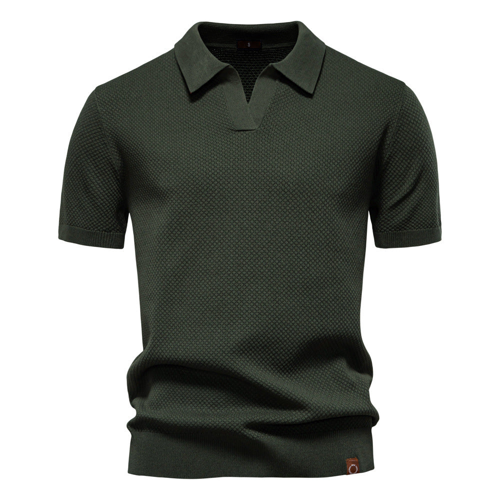 Alex | Textured Polo Shirt