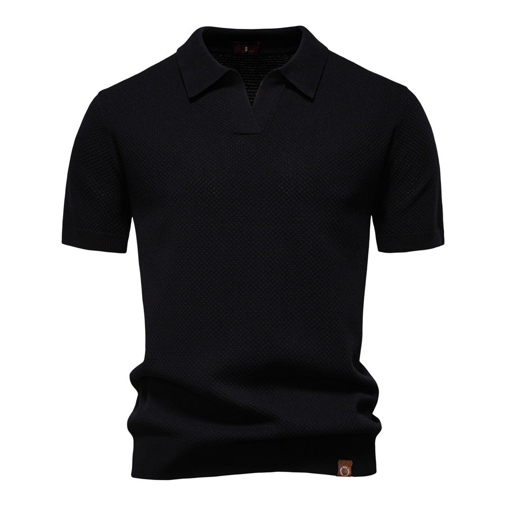 Alex | Textured Polo Shirt