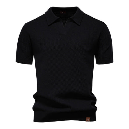 Alex | Textured Polo Shirt