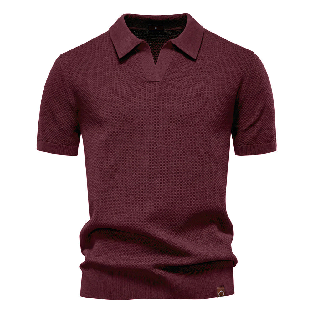 Alex | Textured Polo Shirt