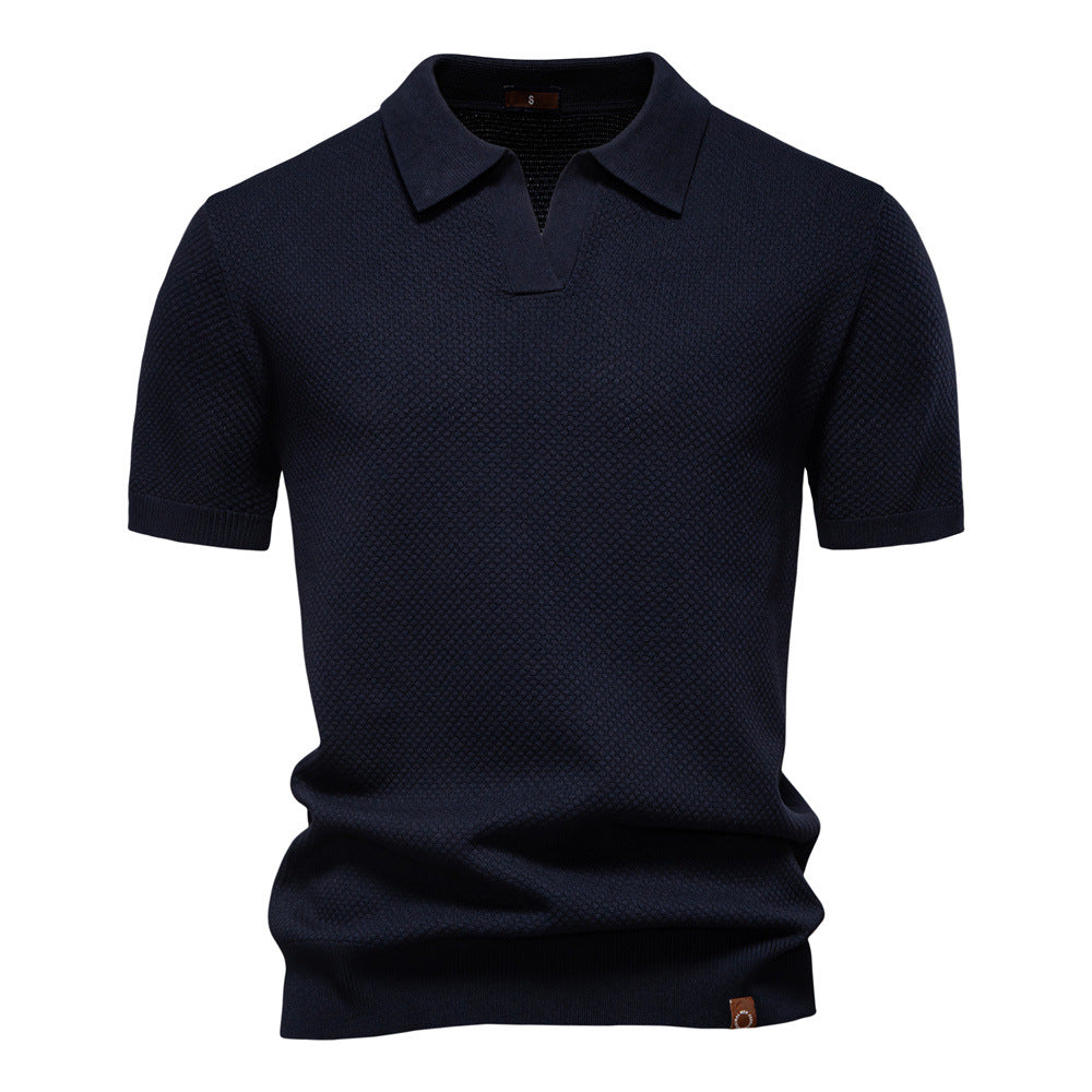 Alex | Textured Polo Shirt