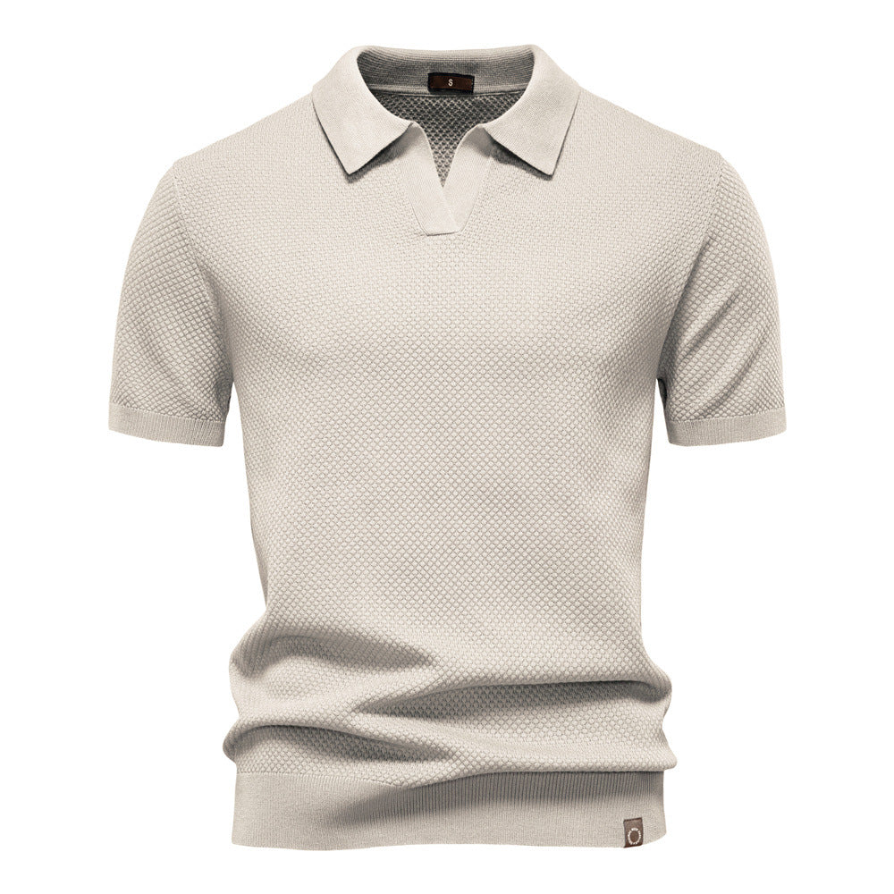 Alex | Textured Polo Shirt