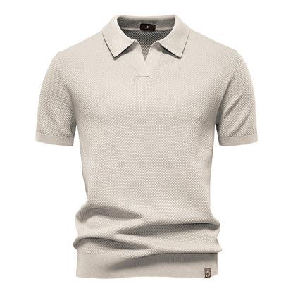 Alex | Textured Polo Shirt
