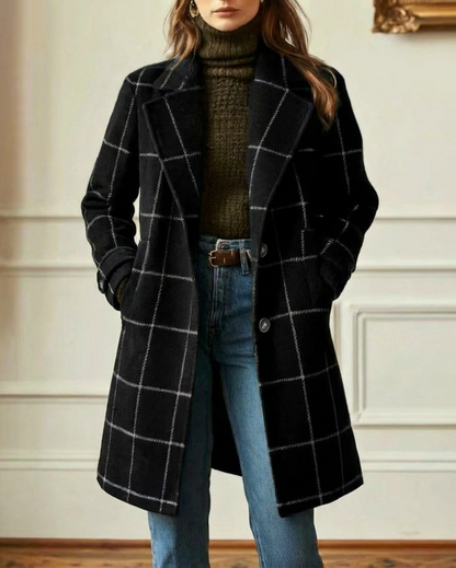 Lorna | Elegant Plaid Coat