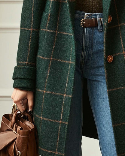 Lorna | Elegant Plaid Coat